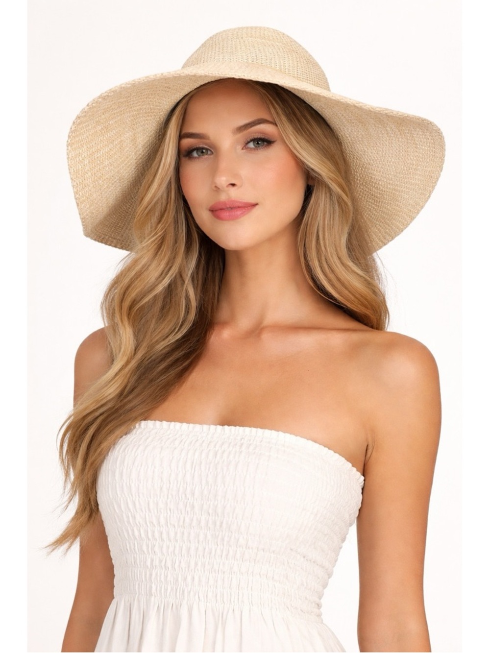 Shihreen UV Protector Women's Turn Up Brim Floppy Garden Sun Beach Hat Size OS
